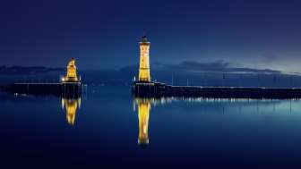 Lindau by night Lindau by night