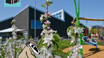 Detective Trail Arbon with Detective Badger - In apple paradise